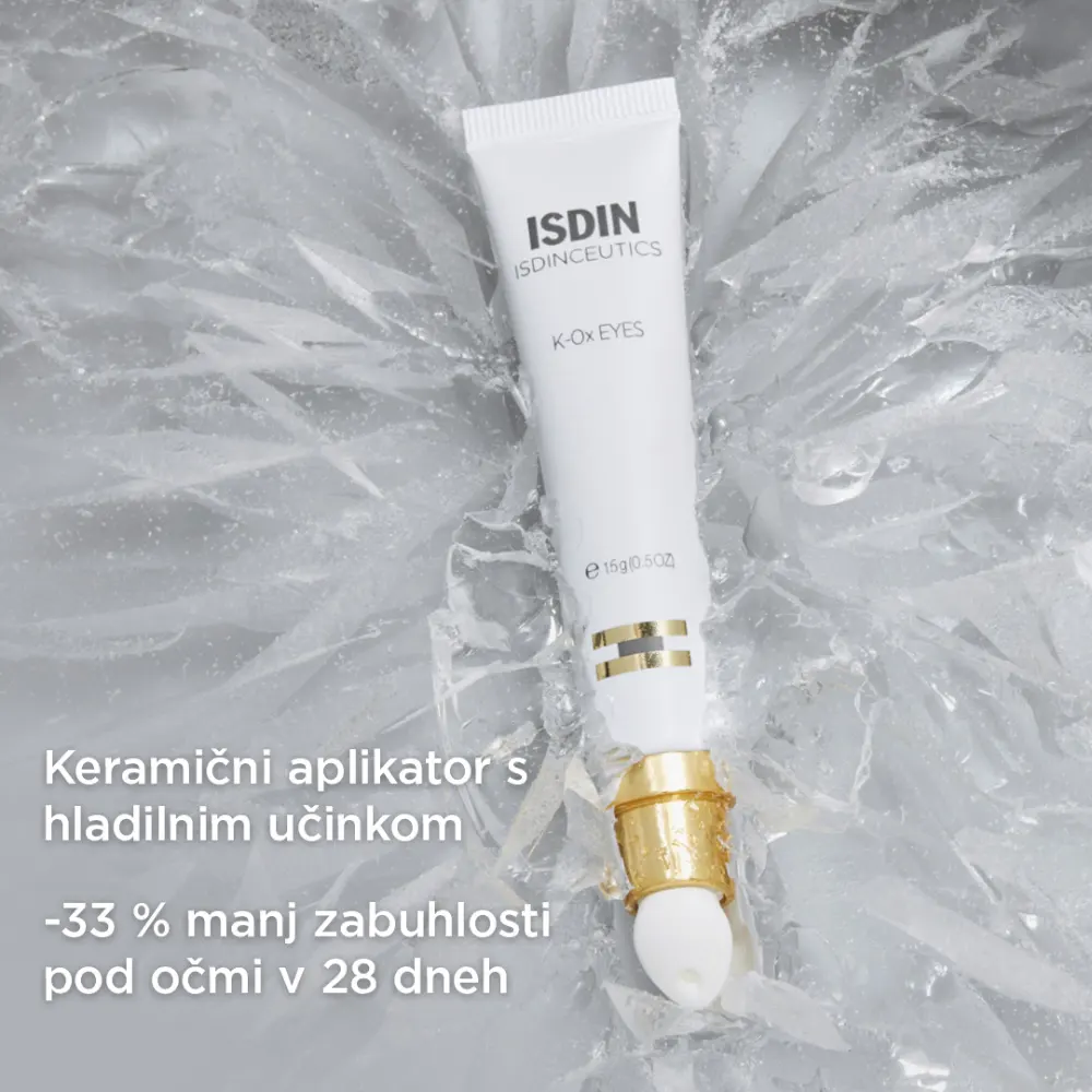 ISDIN Isdinceutics Rejuvenate K-Ox, krema za predel oči s keramičnim aplikatorjem (15 ml)